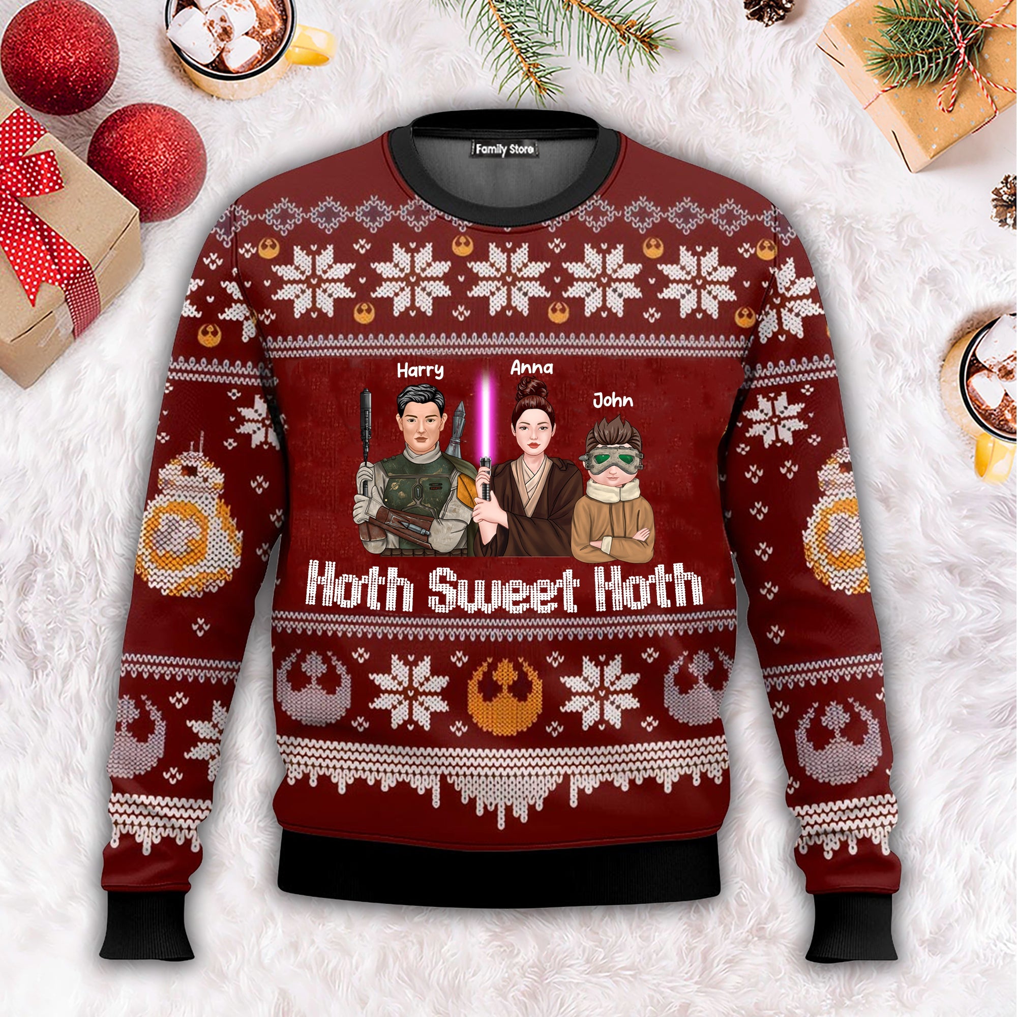 Personalized Ugly Sweater Hoth Sweet Hoth for Family Christmas Gift