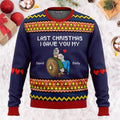 Personalized Ugly Sweater Last Christmas Gift for Couple