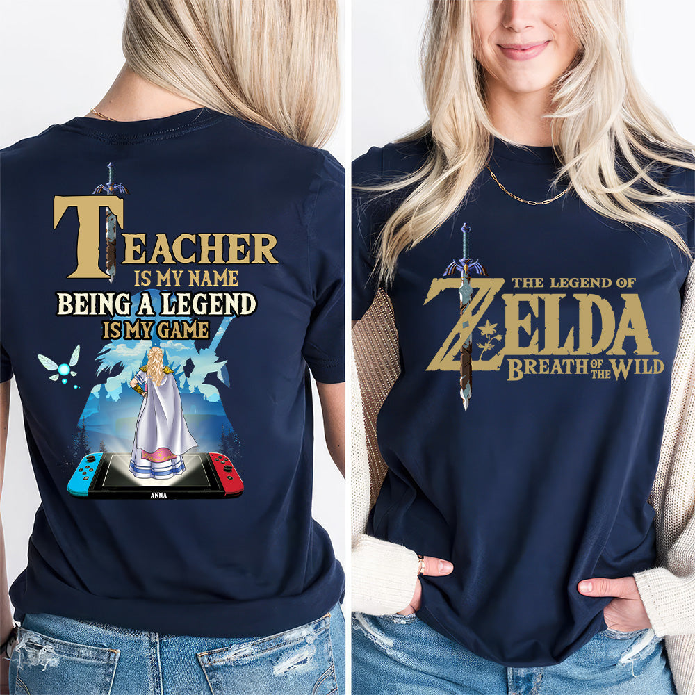 Personalized Teacher Shirt with 'Legend' Design for Educators