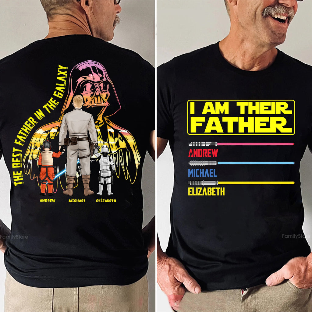 Personalized Dad Shirt I Am Their Father Unique Gift