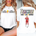 Personalized Teacher Shirt with Teach Love Inspired Design - Gift for Women