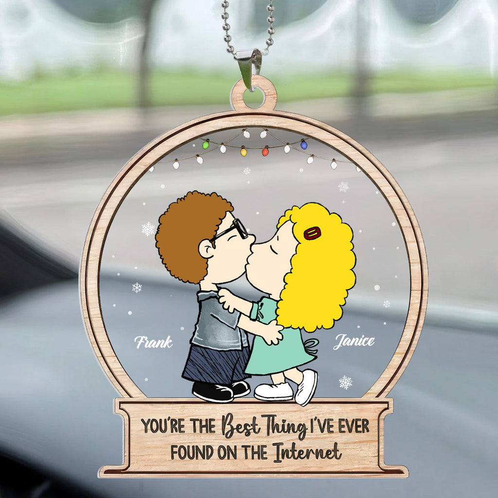 Personalized Car Ornament for Couples - Unique Gift for Husband and Wife