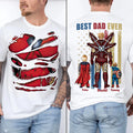 Personalized Best Dad Ever Shirt Custom Name Gift for Father's Day