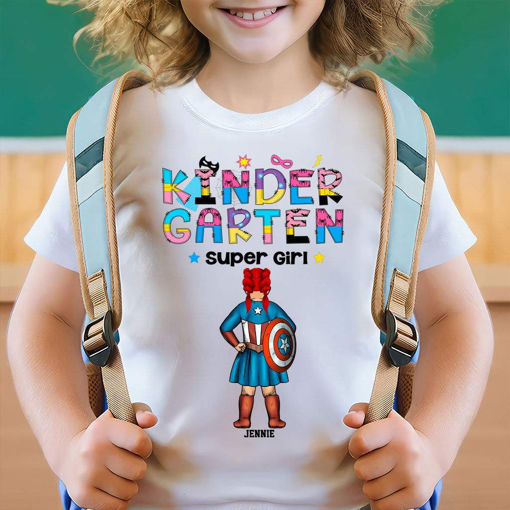 Personalized Super Girl Back To School Shirt for Kids