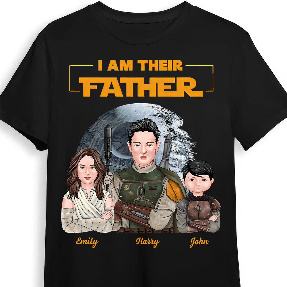 Personalized I Am Their Father Shirt Custom Family Gift for Dad