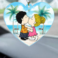 Personalized Peanut Couple Beach Car Ornament Gift for Couple