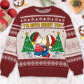 Personalized Ugly Christmas Sweater for Couples | Custom Name Gift