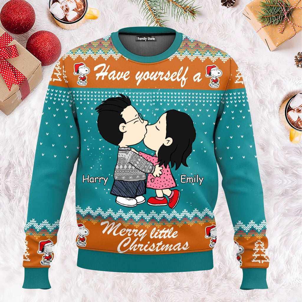 Personalized Couples Ugly Sweater Holiday Gift - Soft Fabric