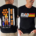 Personalized Dad T-Shirt with Saiyan Design - Gift for Dad