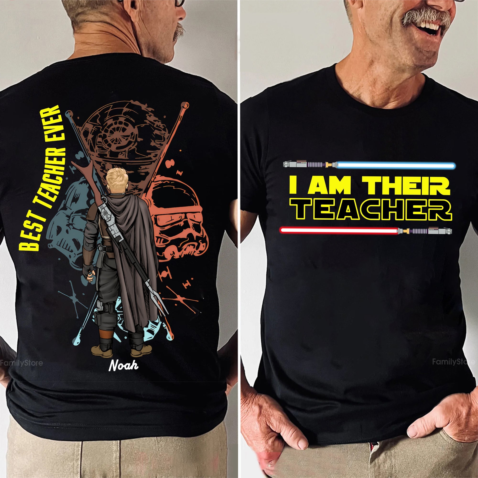 Personalized Best Teacher Ever Shirt Custom Name Gift for Teacher