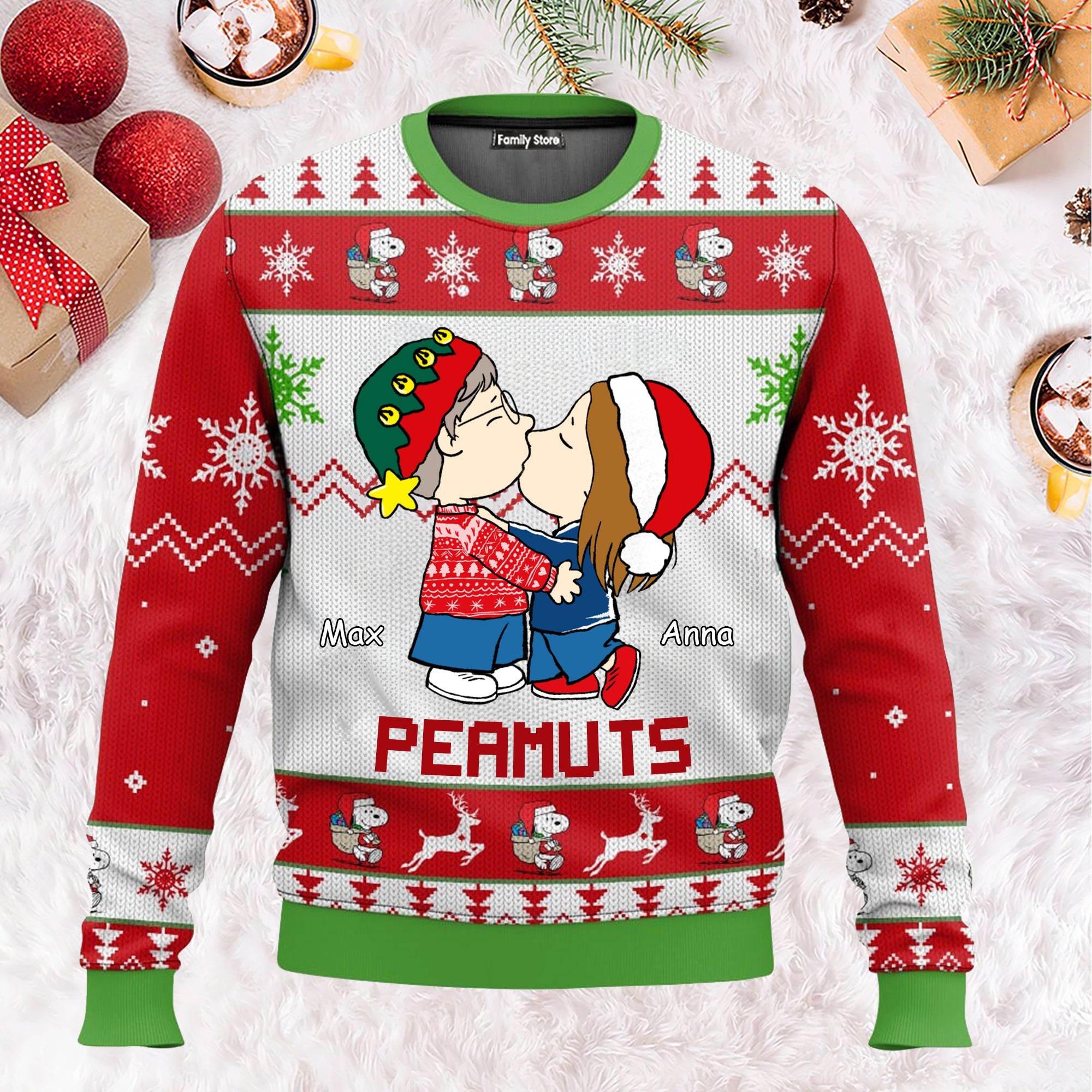 Personalized Ugly Sweater Gift for Couples | Christmas Design