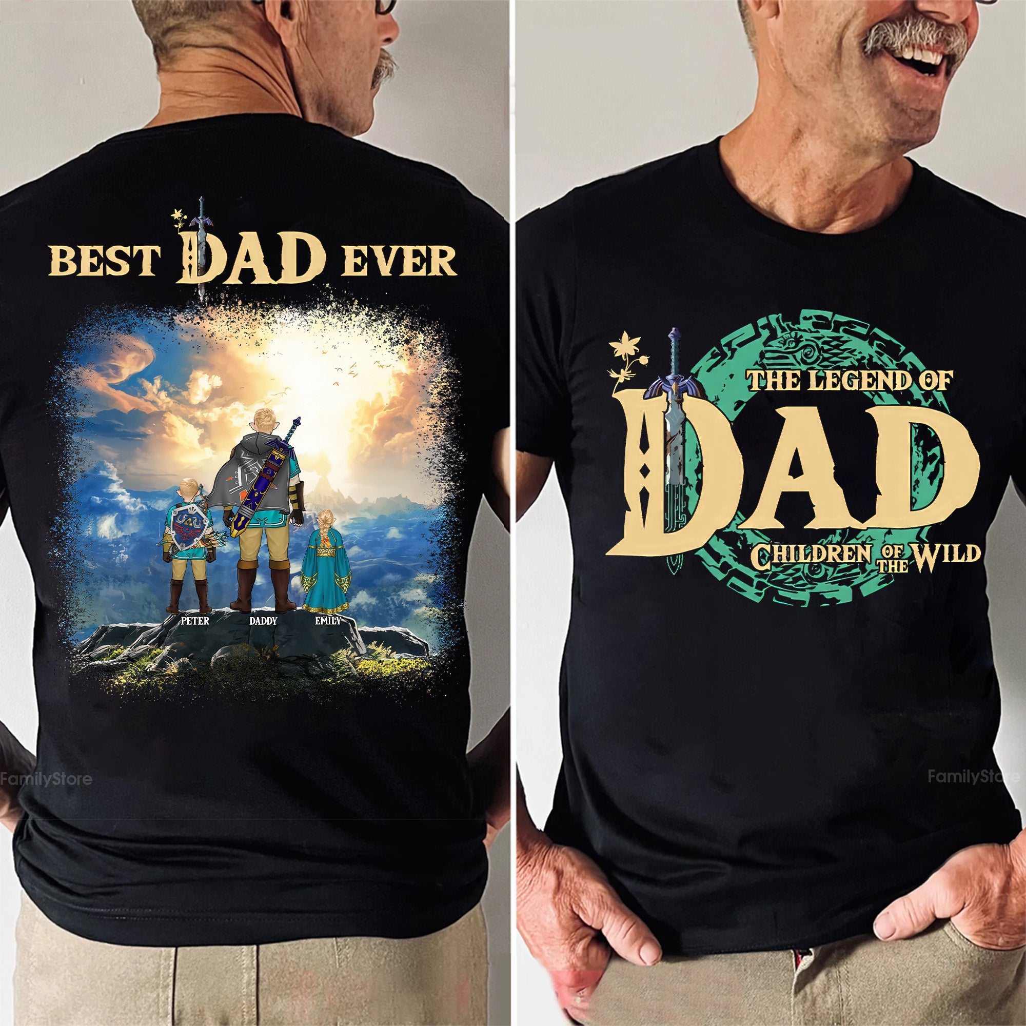 Personalized Legend of Dad Shirt Custom Gift for Dad