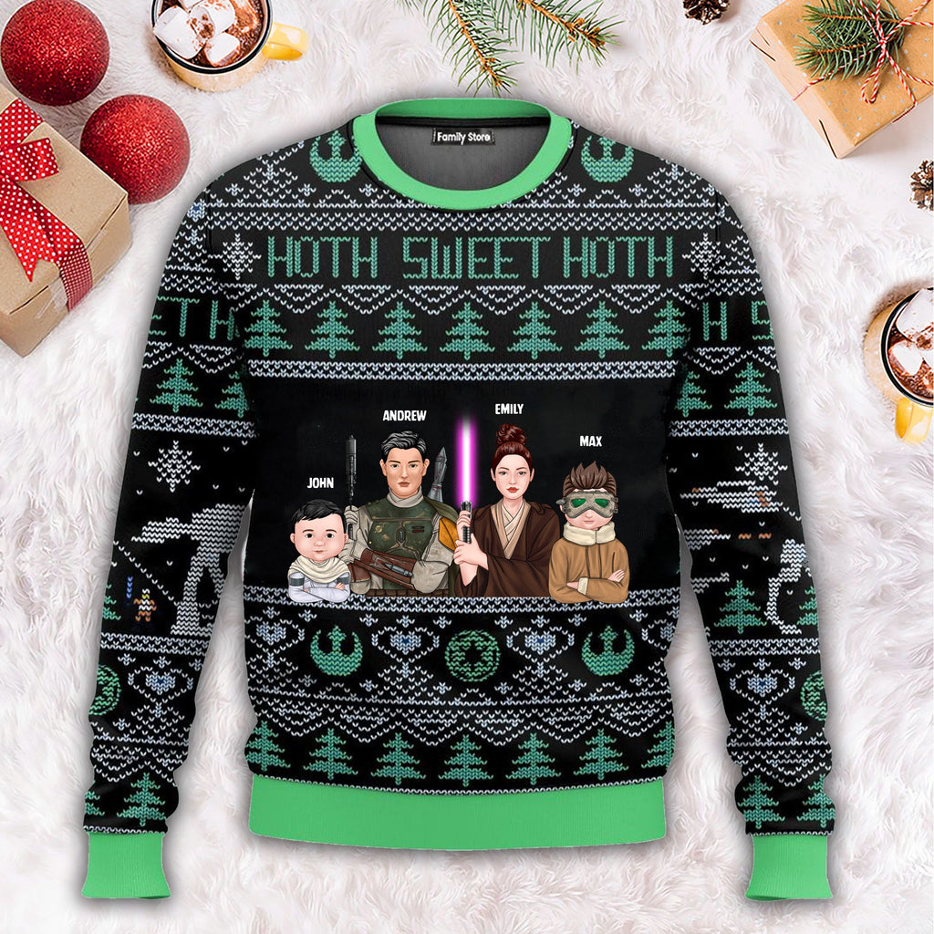 Personalized Family Ugly Sweater Hoth Sweet Gift for Christmas