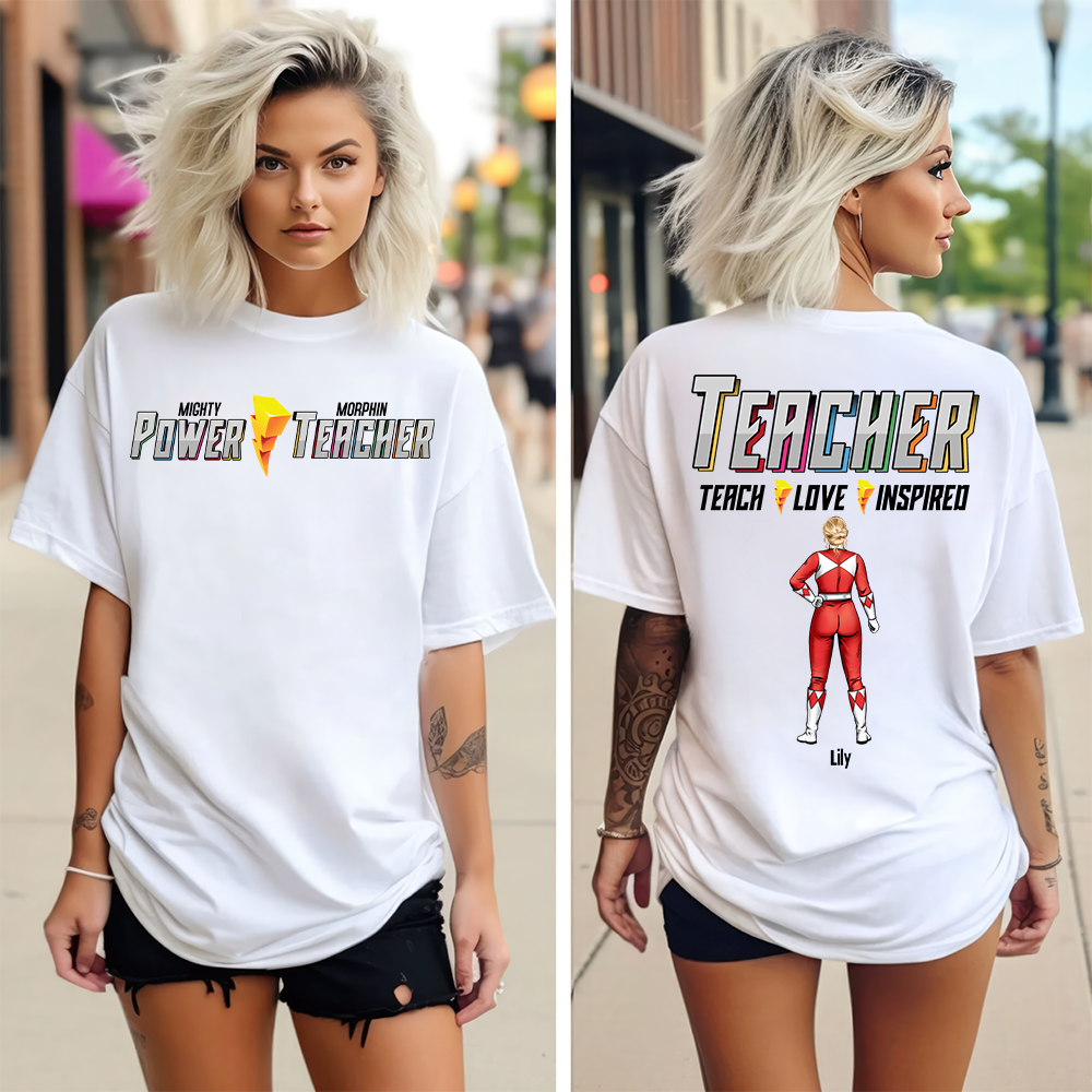 Personalized Teacher Shirt with Teach Love Inspired Design - Gift for Women