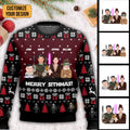 Personalized Ugly Sweater Merry Sithmas Gift for Family