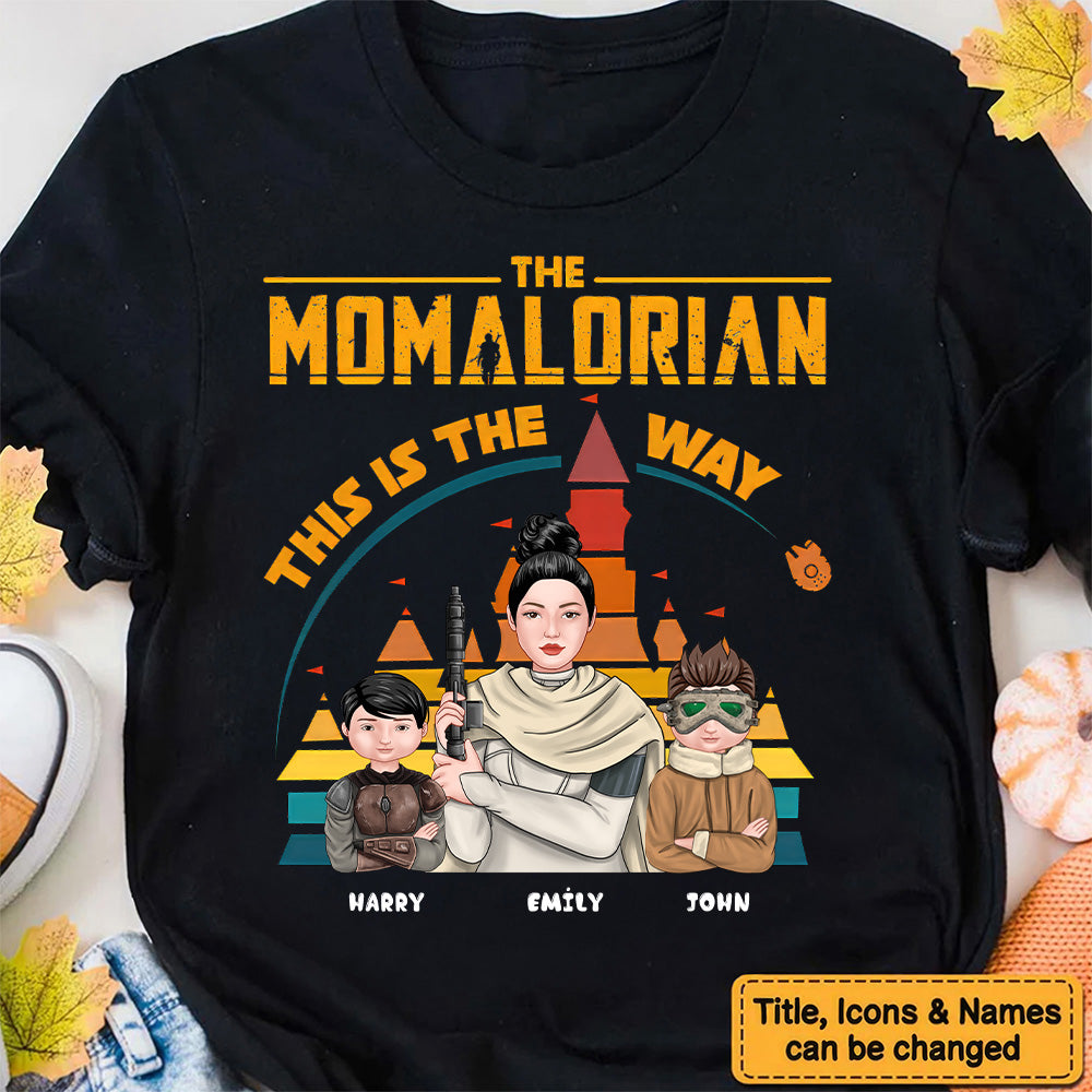 Personalized Momalorian Shirt This Is The Way Gift for Mom