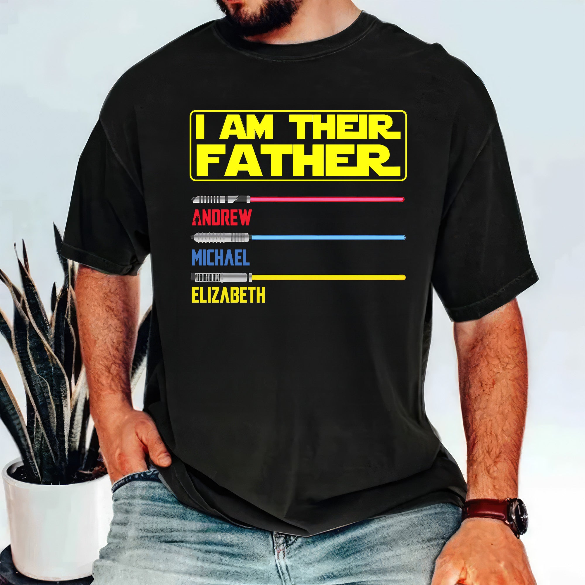 Personalized Dad Shirt I Am Their Father Unique Gift
