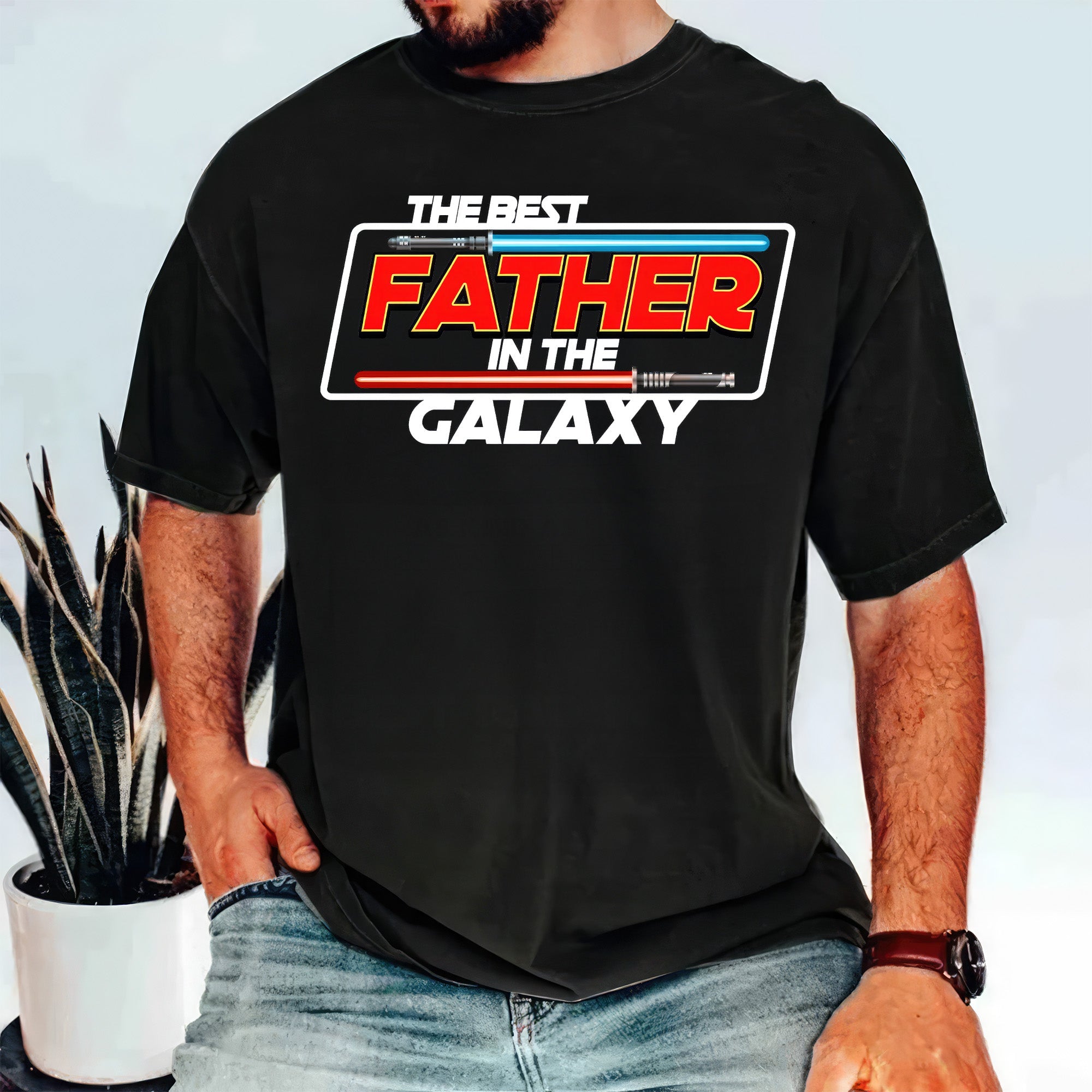 Personalized Cotton Shirt with Custom Family Names Gift for Dad