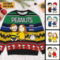 Personalized Peanuts Ugly Sweater Custom Couple Gift for Anniversary