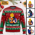 Personalized Christmas Ugly Sweater Custom Couple Design Gift