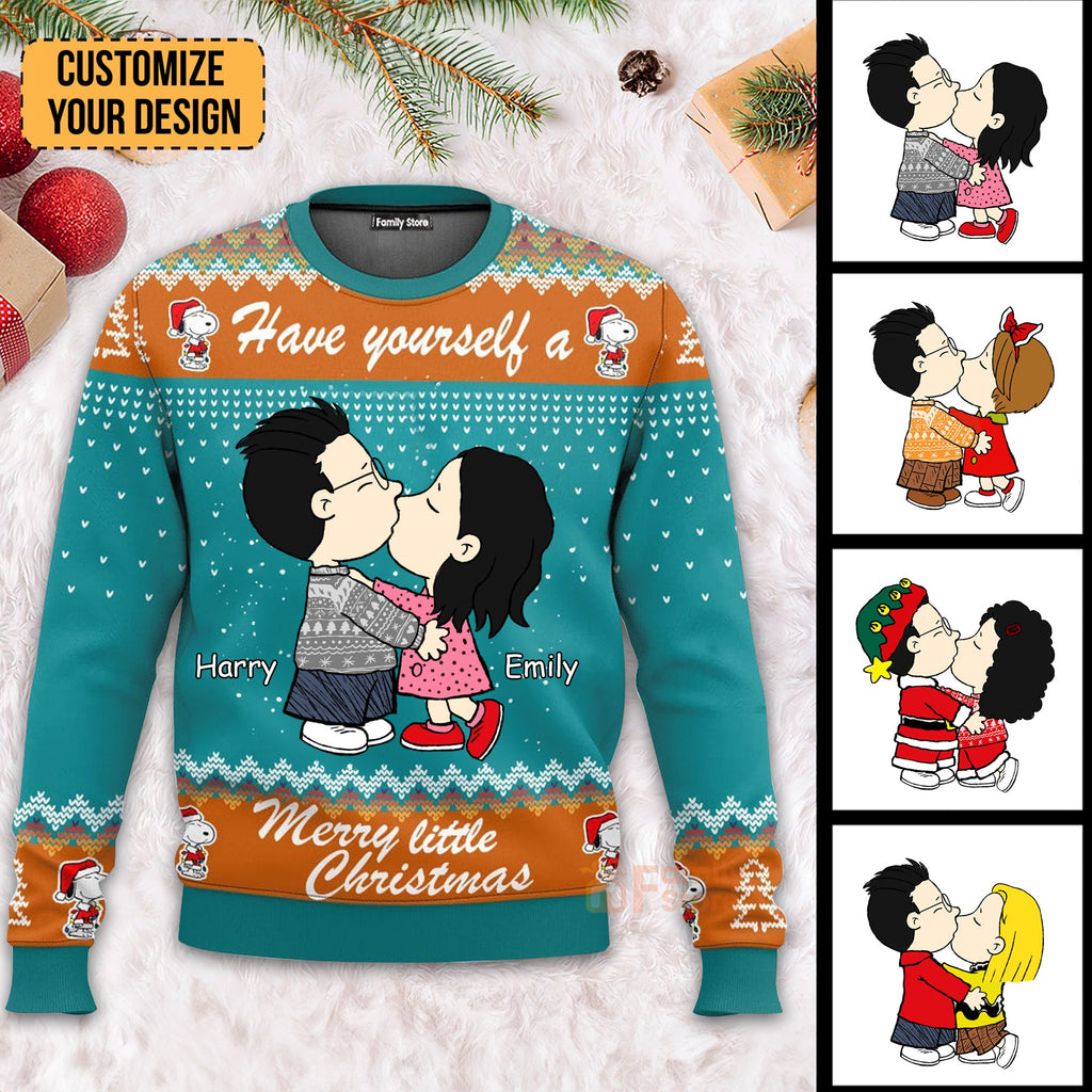 Personalized Couples Ugly Sweater Holiday Gift - Soft Fabric