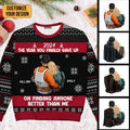 Personalized Ugly Sweater Custom Couple Gift Holiday 2024