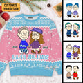 Personalized Ugly Holiday Sweater for Couples Fun Gift