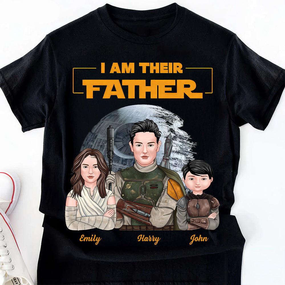 Personalized I Am Their Father Shirt Custom Family Gift for Dad