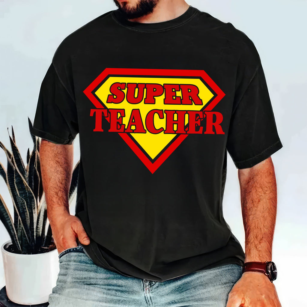 Personalized Super Teacher Shirt Gift for Educators | Cotton Apparel