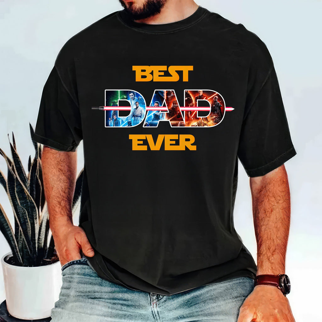 Personalized Galaxy Theme Shirt Best Dad Ever Gift for Dad