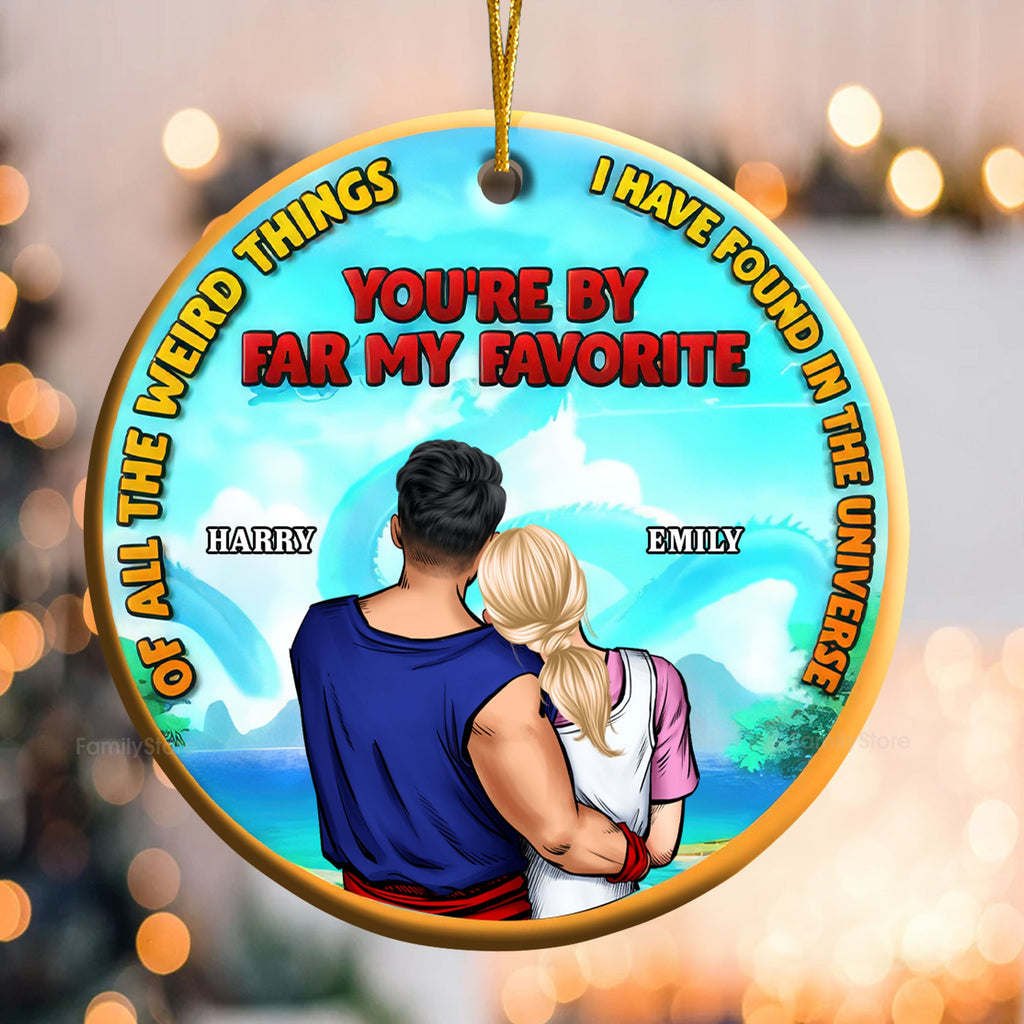 Personalized Ceramic Ornament Couple Gift Unique Love Token