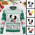Personalized Peanuts Christmas Ugly Sweater Gift for Couple