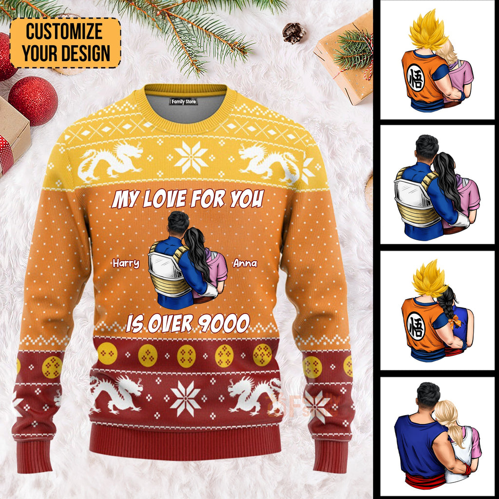 Personalized Ugly Sweater For Couples - My Love for You Gift