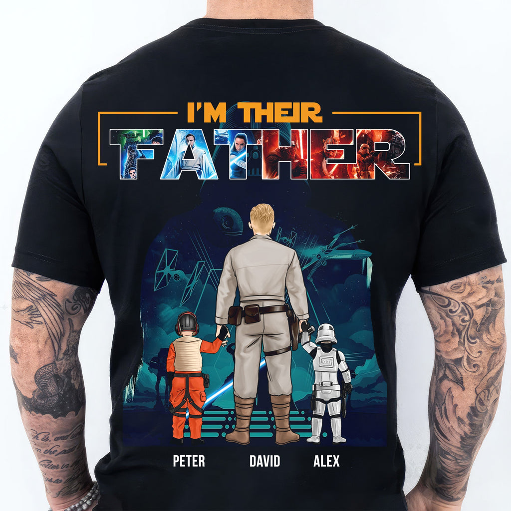 Personalized Galaxy Theme Shirt Best Dad Ever Gift for Dad