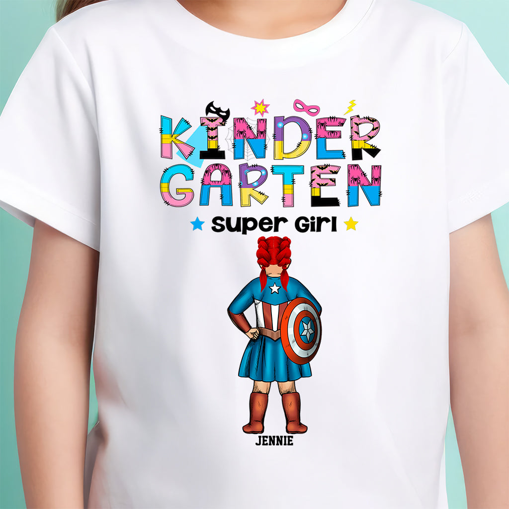 Personalized Super Girl Back To School Shirt for Kids