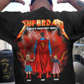 Personalized Super Dad T-Shirt Custom Name Gift for Him