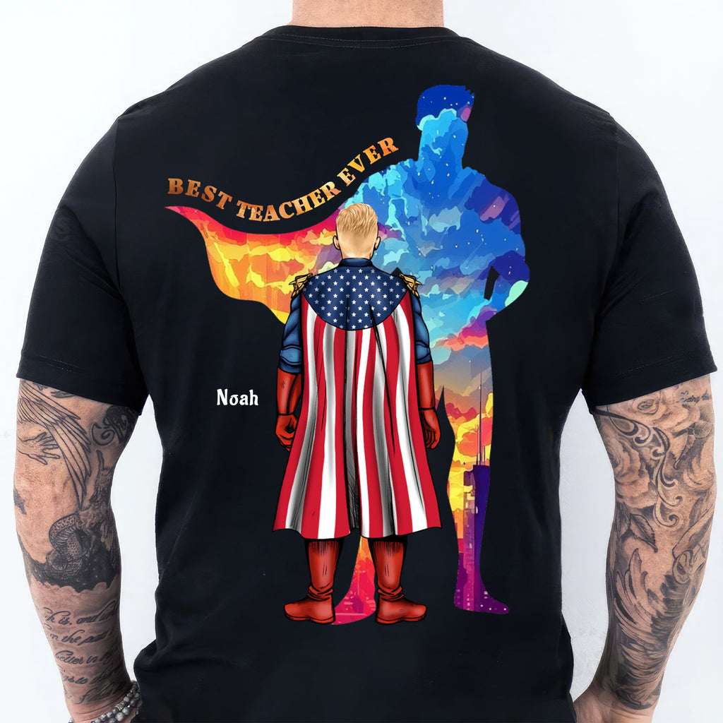 Personalized Super Teacher Shirt Gift for Educators | Cotton Apparel