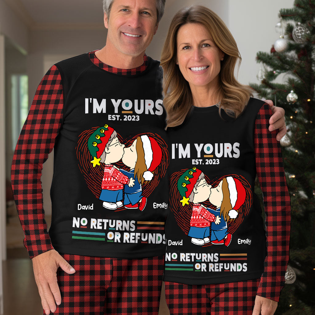 Personalized Unisex Pajama Set with Quote for Couples - Gift for Anniversary