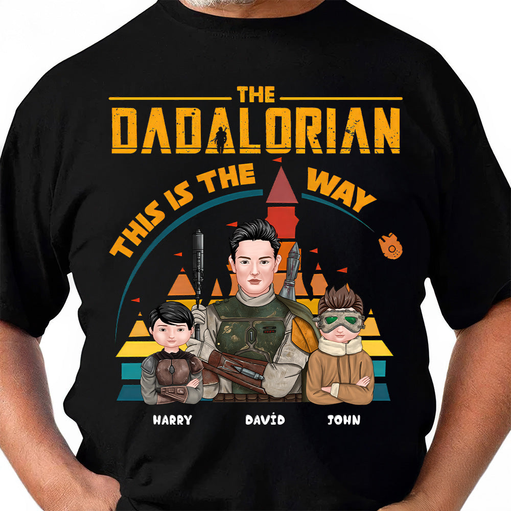 Personalized The Daddalorian Shirt Custom Name Gift for Dad