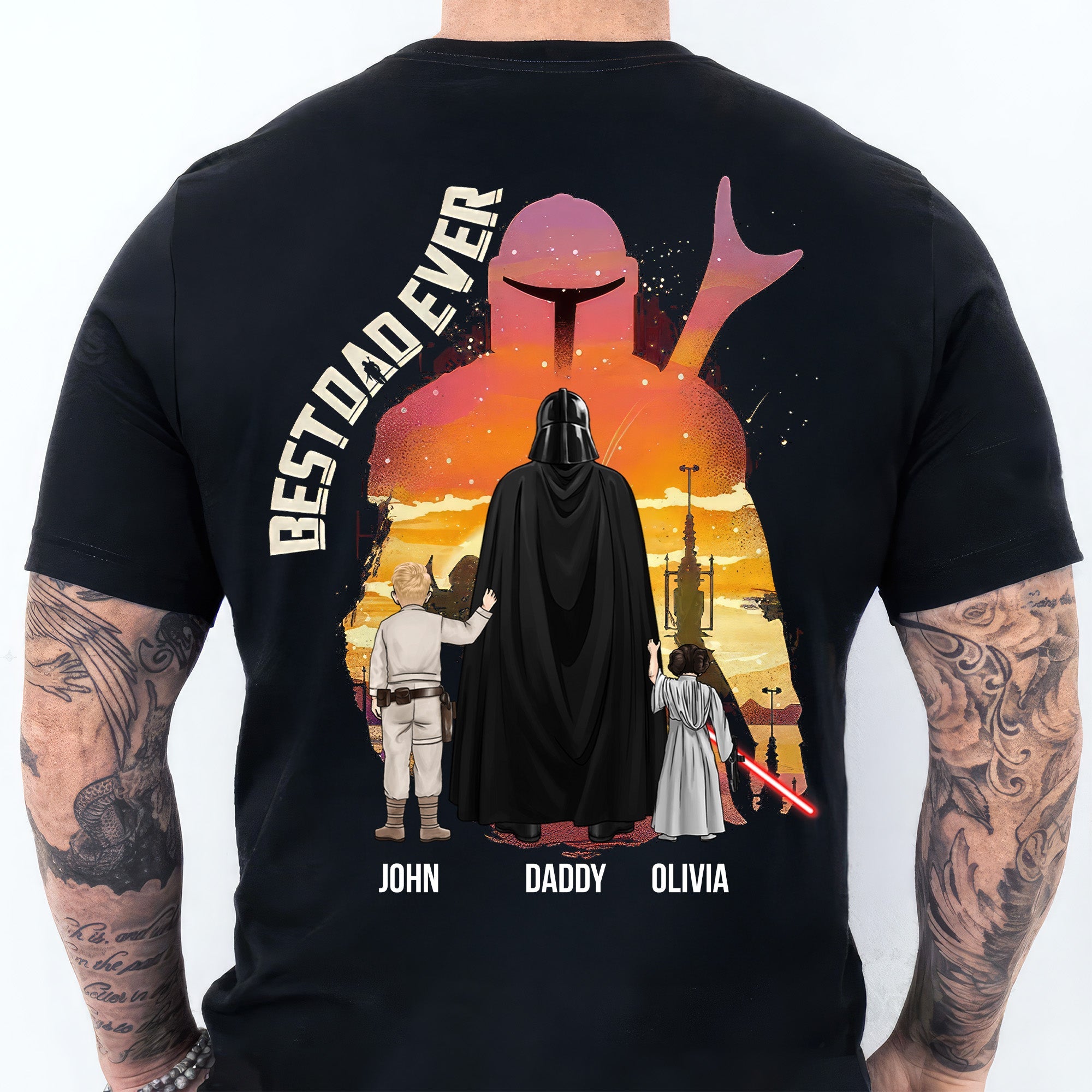 Personalized Best Dad Ever The Dadalorian Shirt Gift for Dad