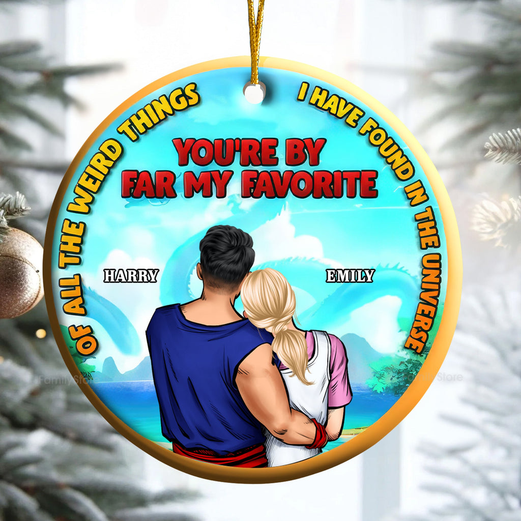 Personalized Ceramic Ornament Couple Gift Unique Love Token