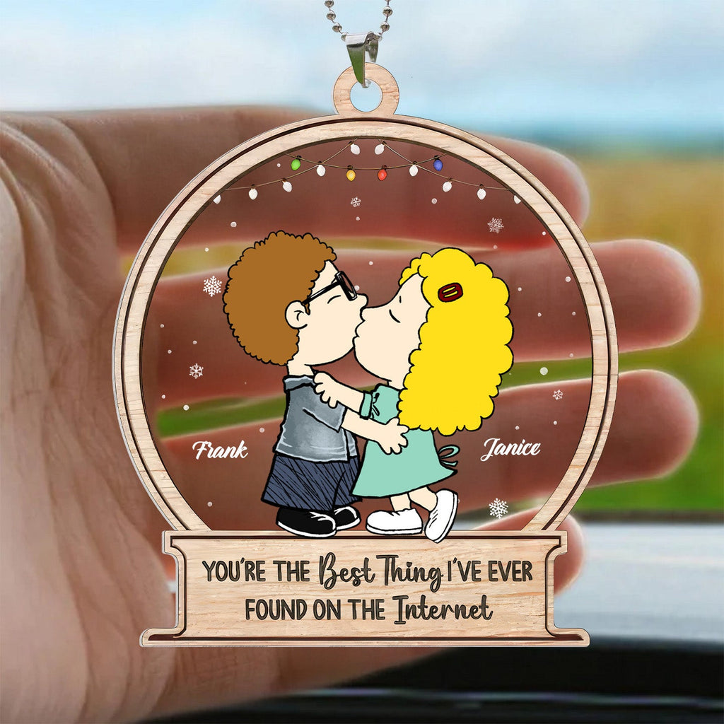 Personalized Car Ornament for Couples - Unique Gift for Husband and Wife