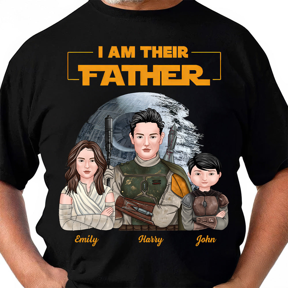 Personalized I Am Their Father Shirt Custom Family Gift for Dad