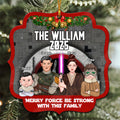Personalized Wood Christmas Ornament Custom Family Design Gift