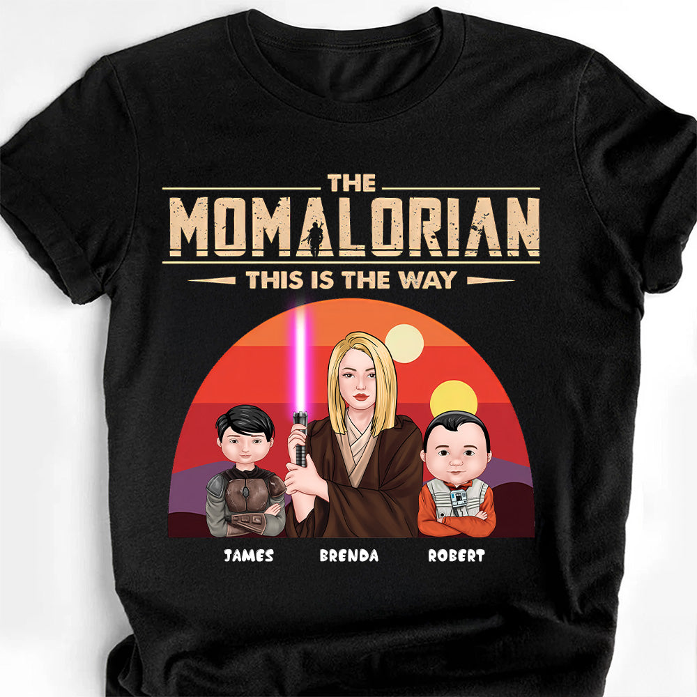Personalized Momalorian Shirt Custom Name Gift for Mom