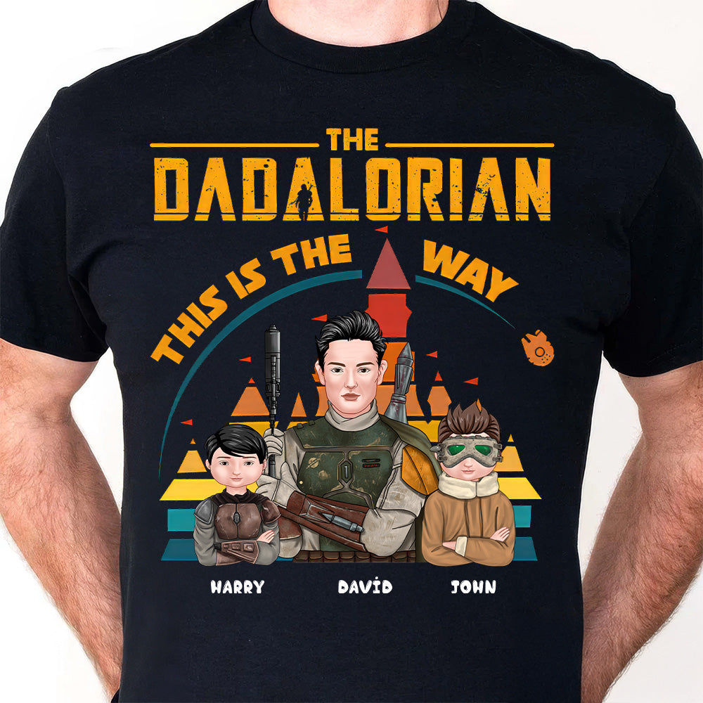 Personalized The Daddalorian Shirt Custom Name Gift for Dad