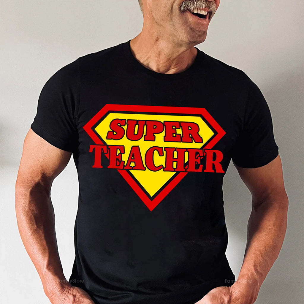 Personalized Super Teacher Shirt Gift for Educators | Cotton Apparel