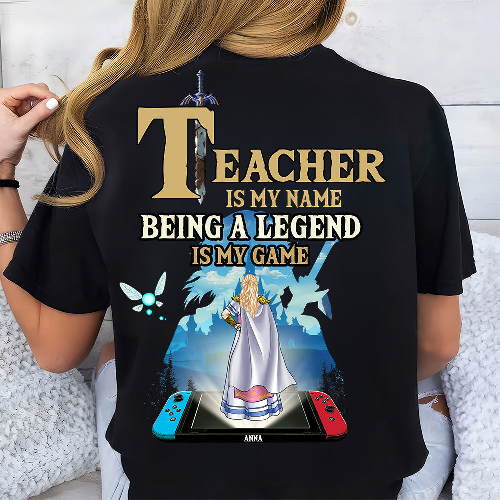 Personalized Teacher Shirt with 'Legend' Design for Educators