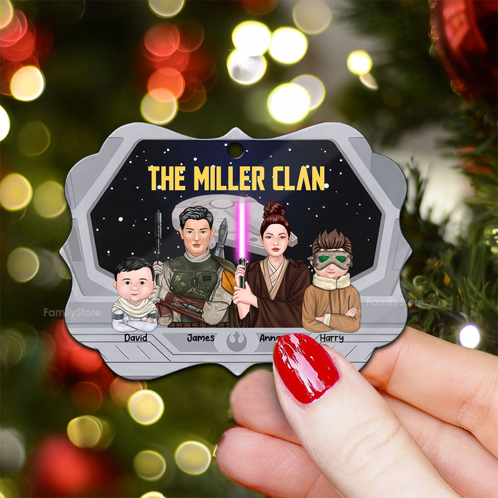 Personalized Family Wood Ornament Custom Clan Name Gift Idea