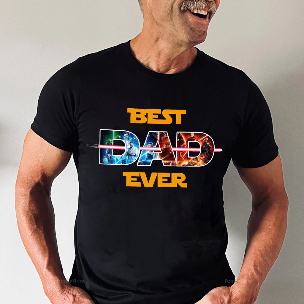 Personalized Galaxy Theme Shirt Best Dad Ever Gift for Dad